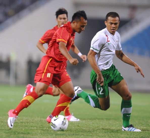 Các tuyển thủ Việt Nam đã có phần chơi trùng xuống trong nửa cuối hiệp một.